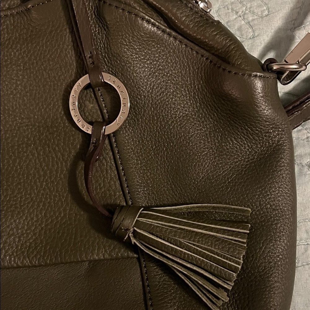 Olive Green Sanctuary Cross Body or Shoulder Bag - Picture 4 of 5